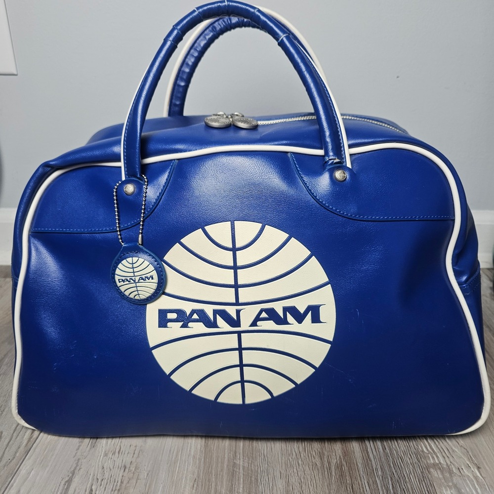 Pan Am VTG Certified Explorer Duffel Bag Flight Attendant Pilot Carry On Rare XL